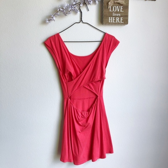 American Eagle Crossback Cherry Pop Kate Dress - Picture 2 of 3